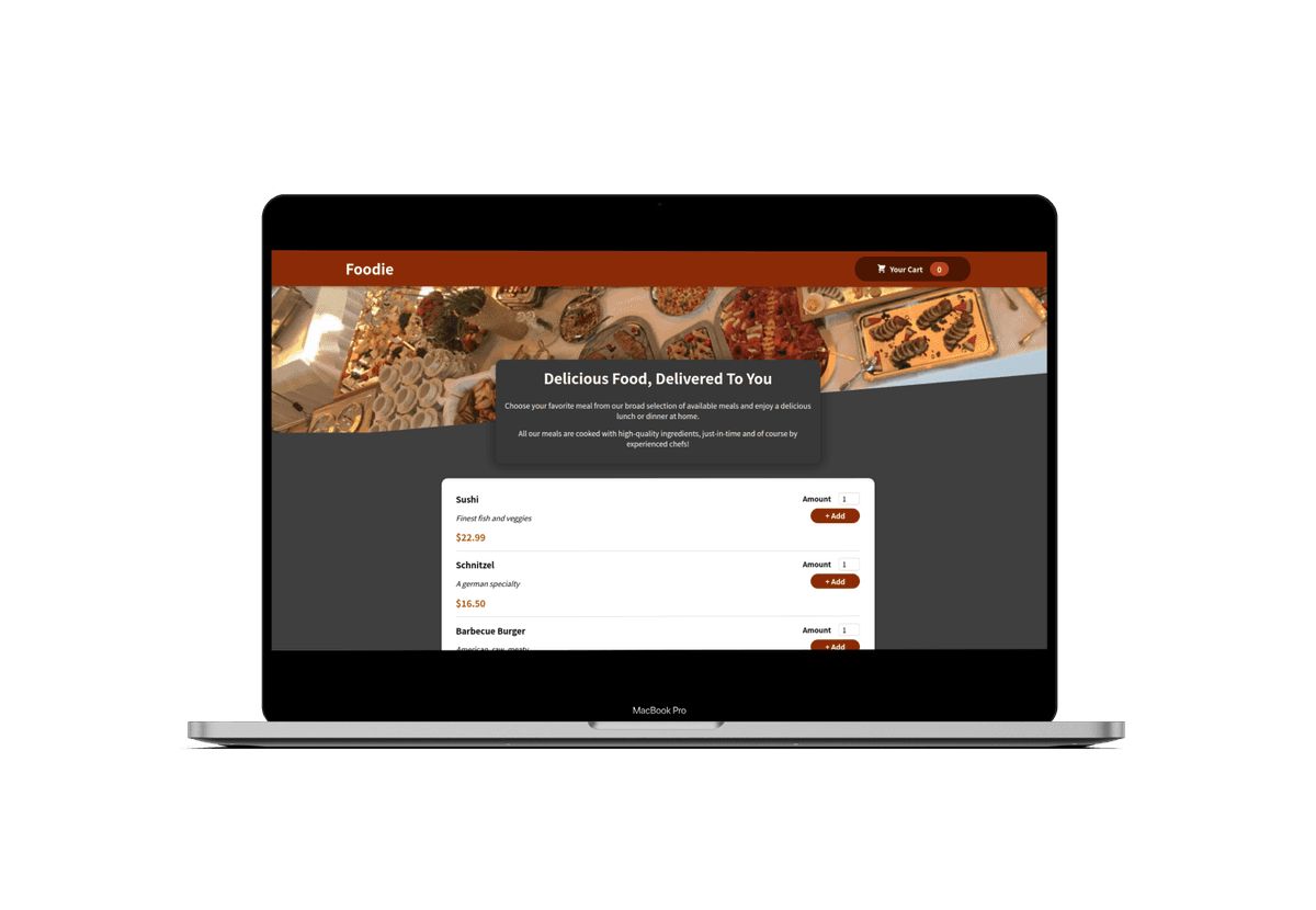 Foodie: A Platform for ordering delicious meals online