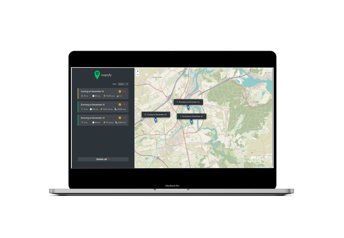 Maptyfy: Tracking outdoor workouts within the map 